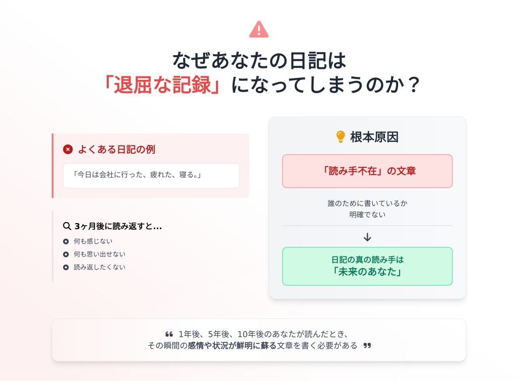 なぜあなたの写メ日記は「読み返したくない退屈な記録」になってしまうのか？