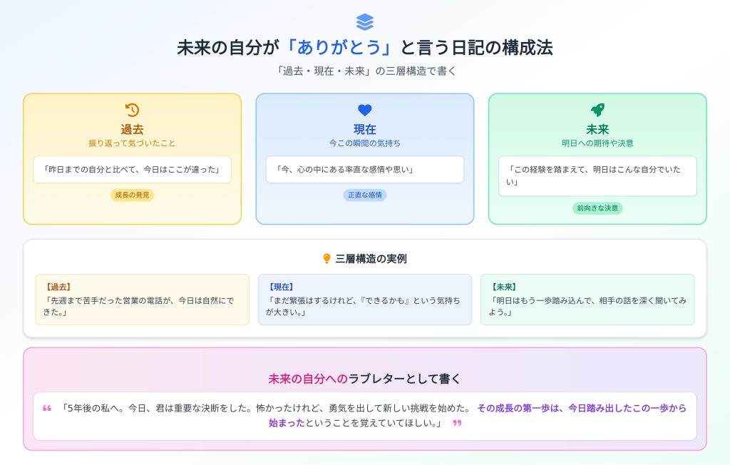 未来の自分が「ありがとう」と言う日記の秘密の構成法