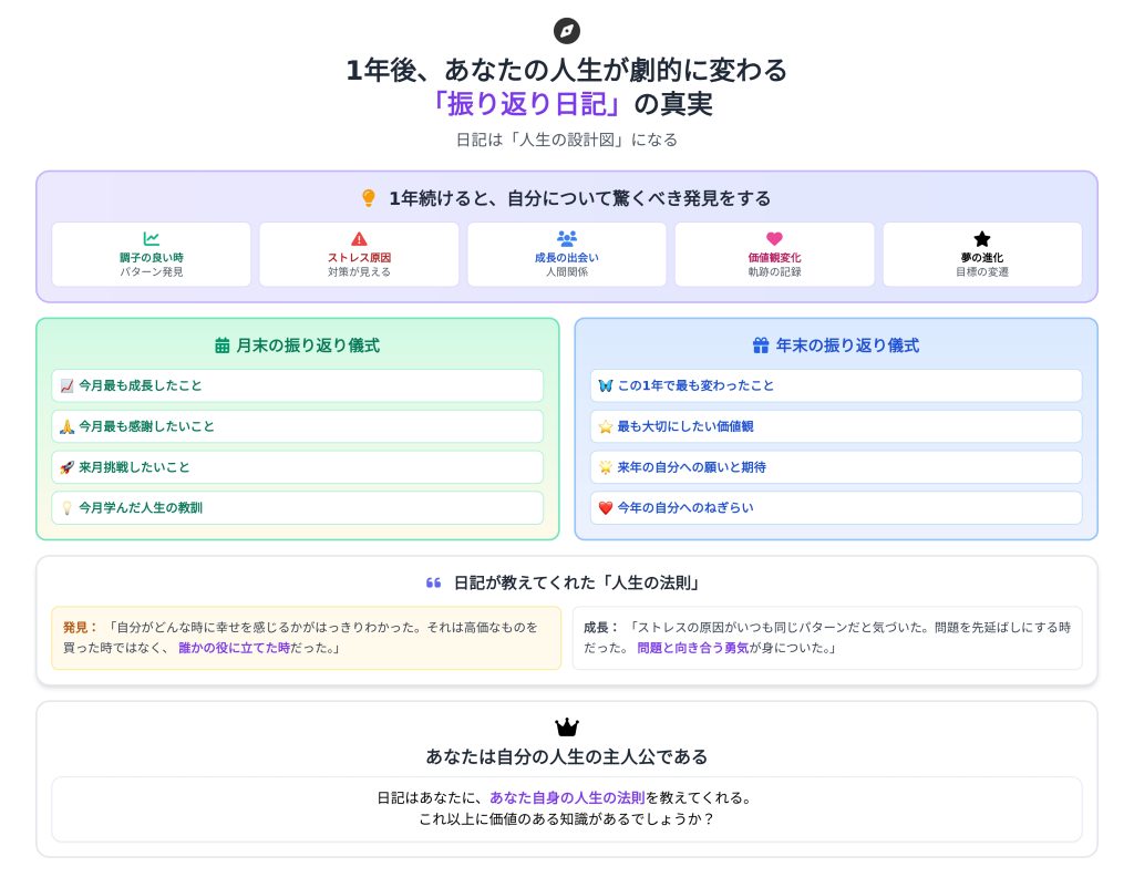 1年後、あなたの人生が劇的に変わる「振り返り日記」の真実